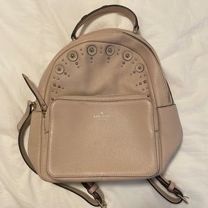 Kate Spade blush mini leather backpack